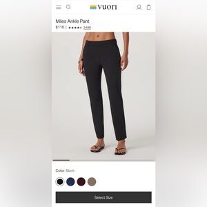 Vuori Women’s Miles Ankle Pants